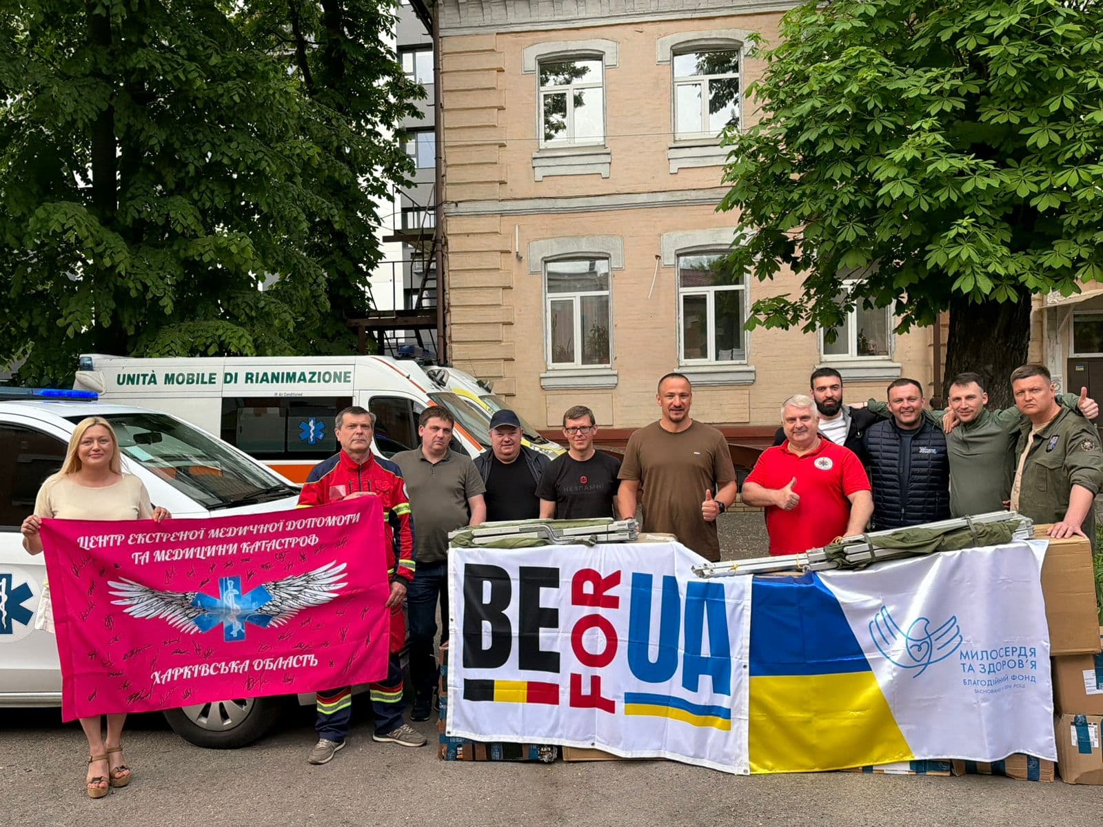 Delivery of an ambulance to the “Center for Emergency Medical Care and Disaster Medicine” in the Kharkiv region.